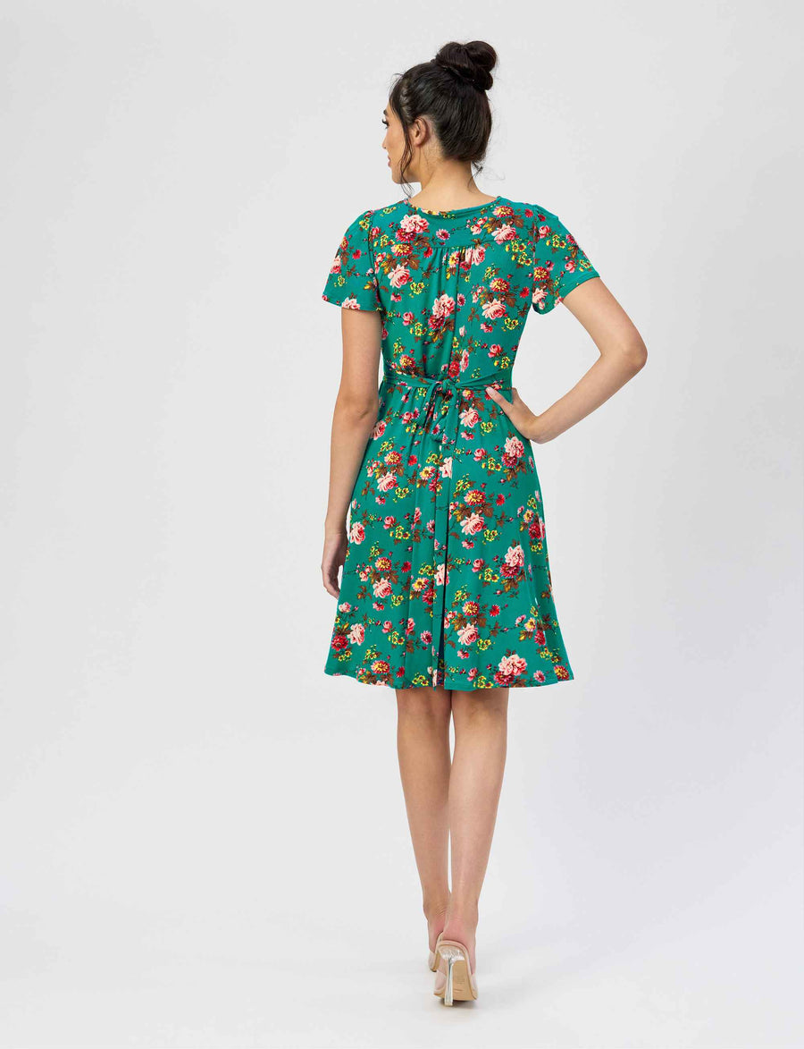 Maia 'Spring Spray' Butterfly Sleeve Dress (New Arrival)