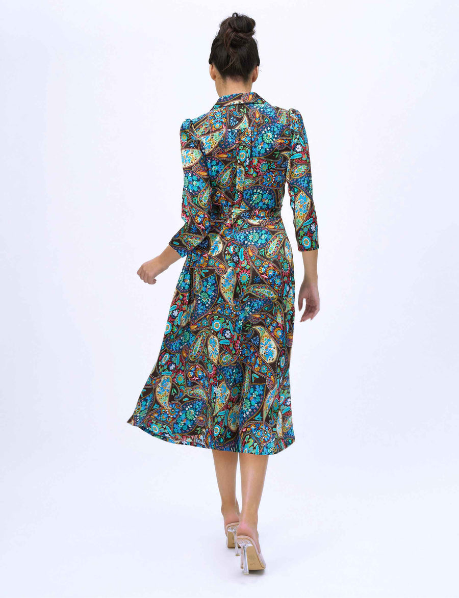 Paisley 'Kashmir' Limited Edition 100% Silk Shirtdress