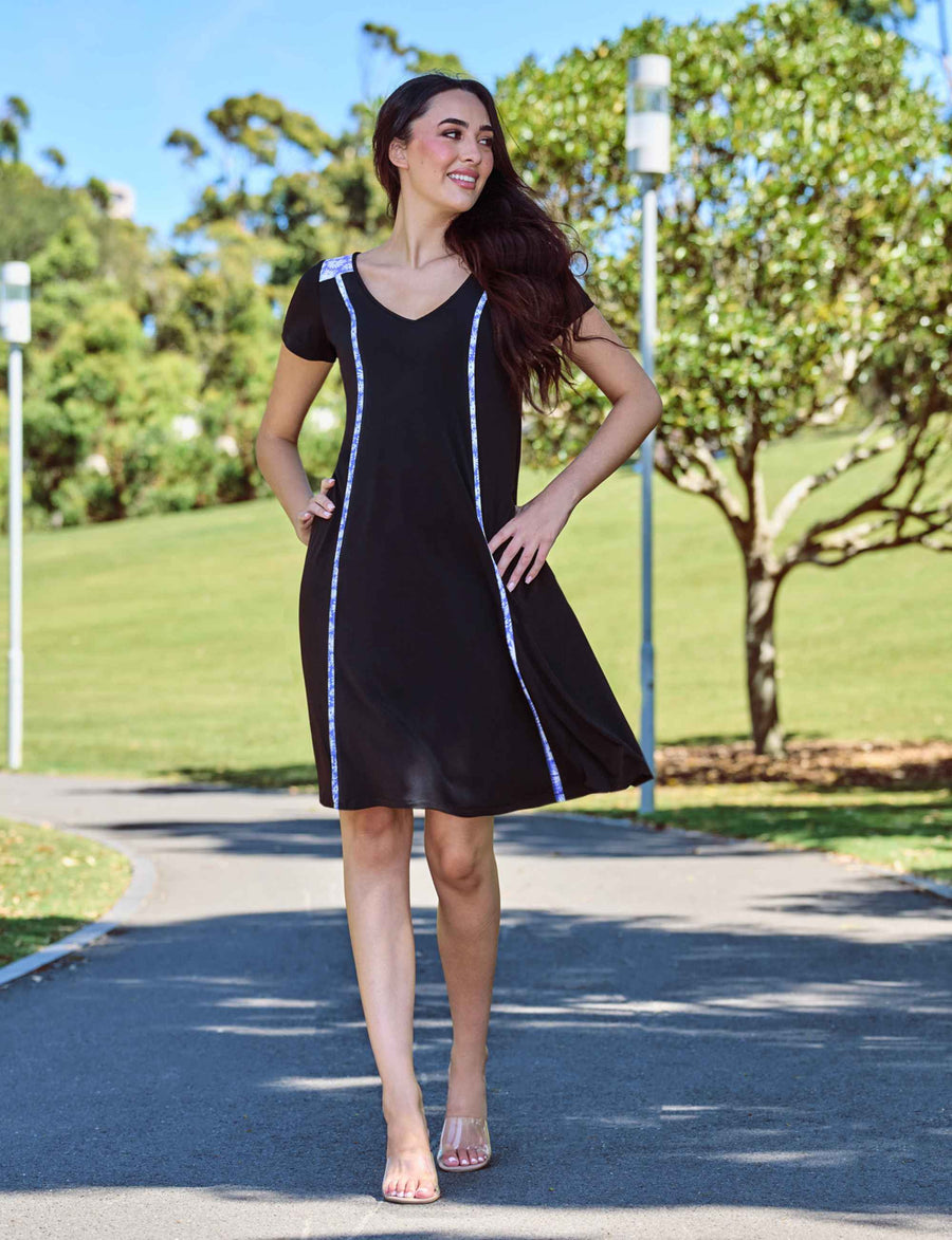 Milani 'Daisy Days Blue' Swing Shift Dress