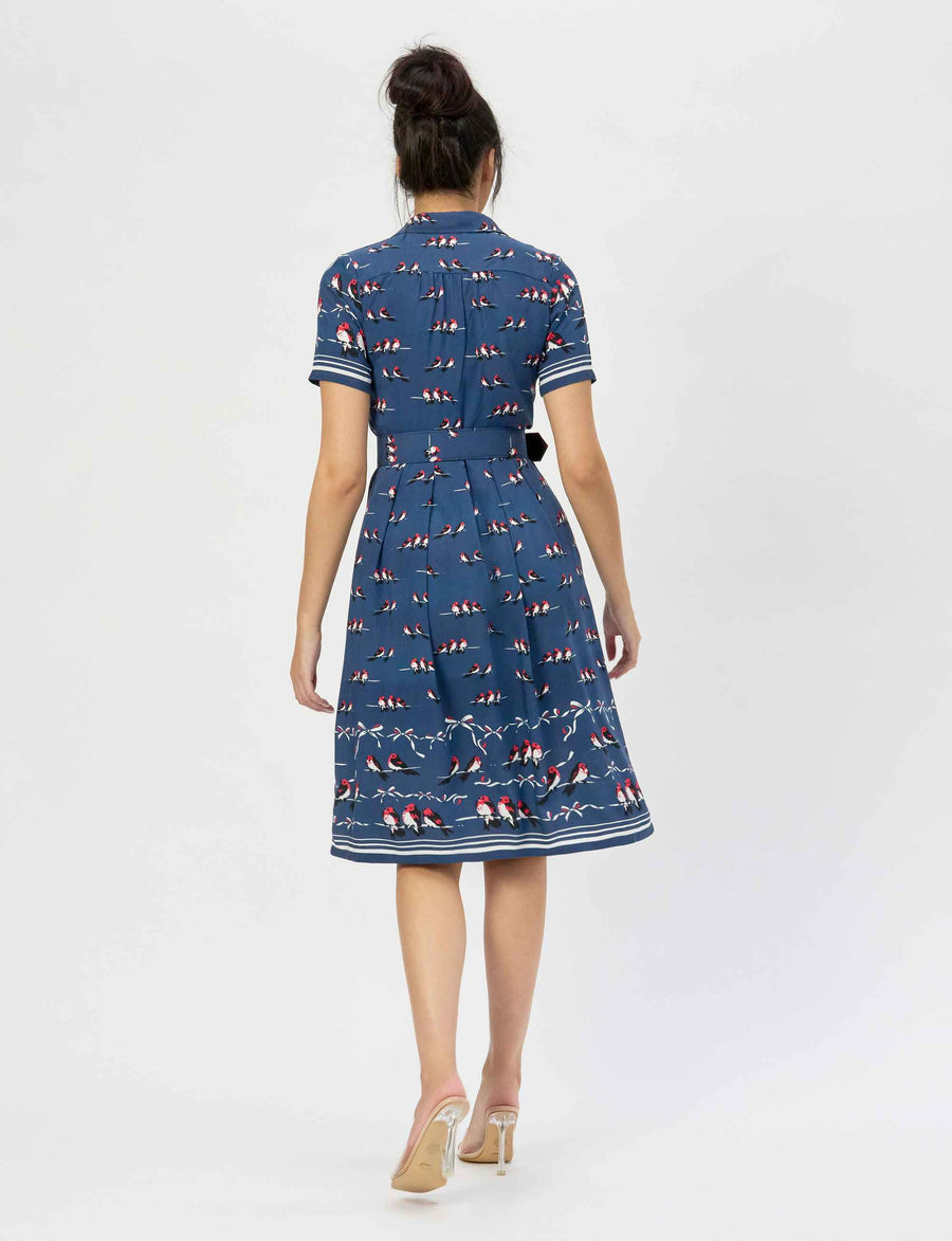 Collette 'Red Robins' Shirtdress