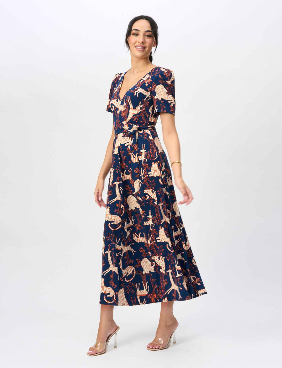 Morgan 'Animal Party' Max-line Dress