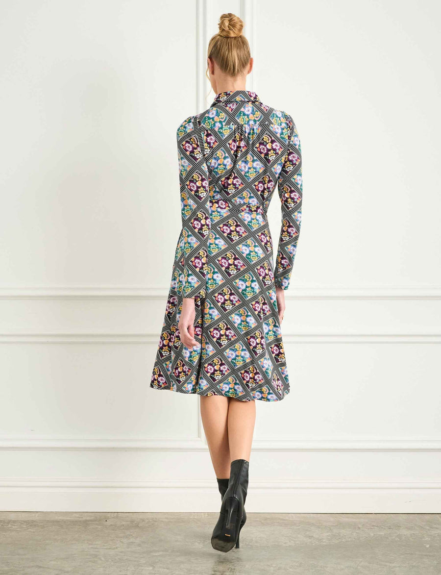 Slate 'Blueberry Sling' Shirtmaker Knee Length Dress