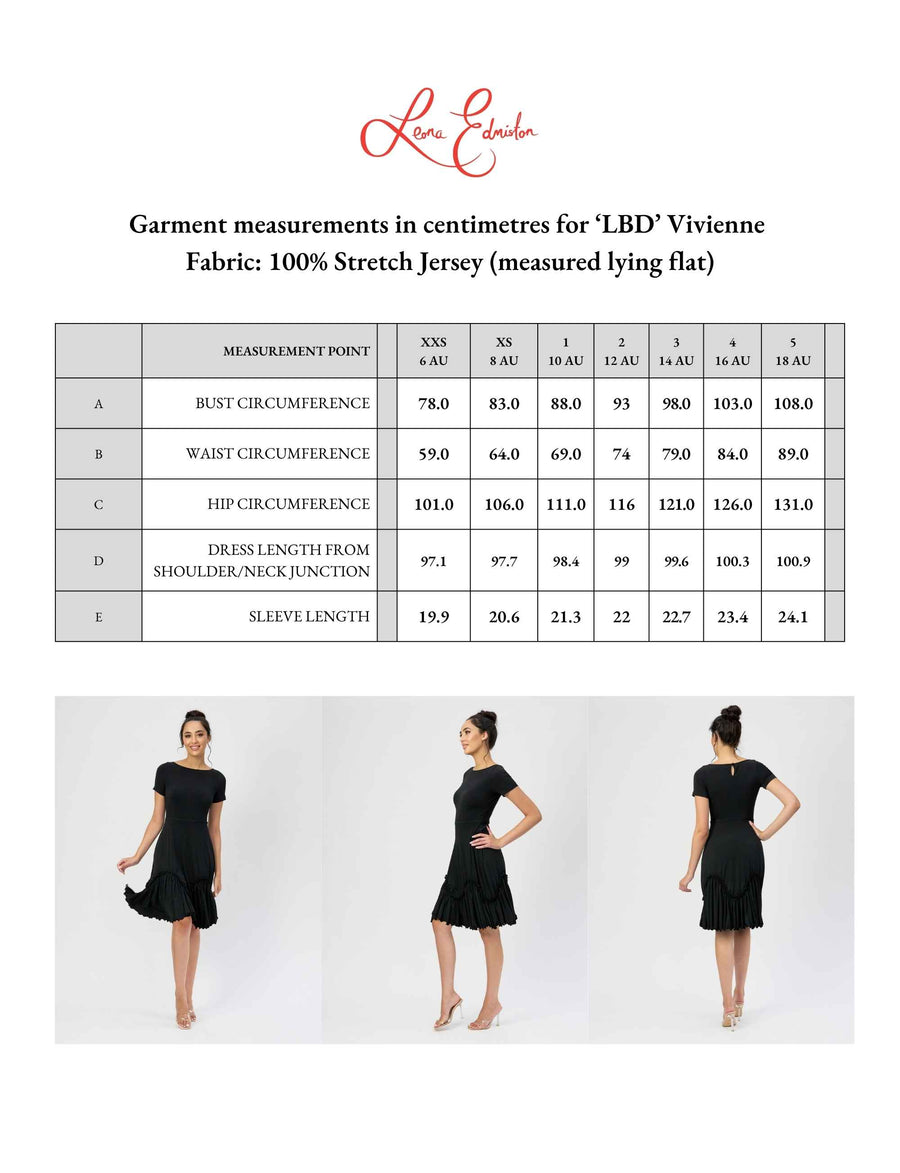 Vivienne 'LBD' Fit and Flare Ruffle Dress (New Arrival)