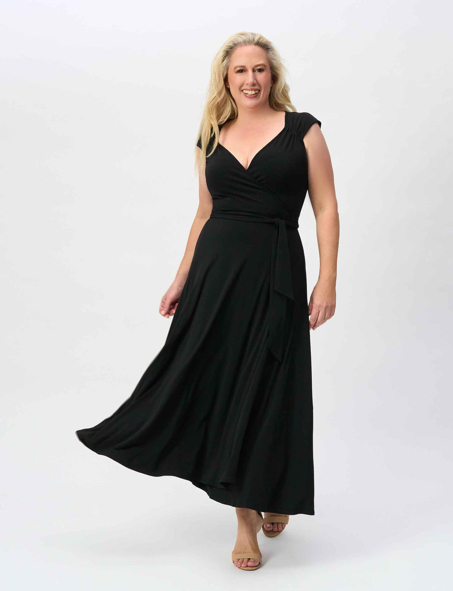 Rebekah 'LBD' True Wrap Midi Dress