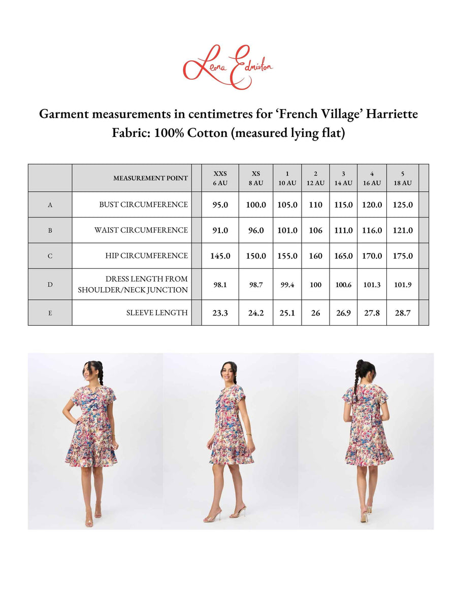 Harriette 'French Village' 100% Cotton Shift Dress