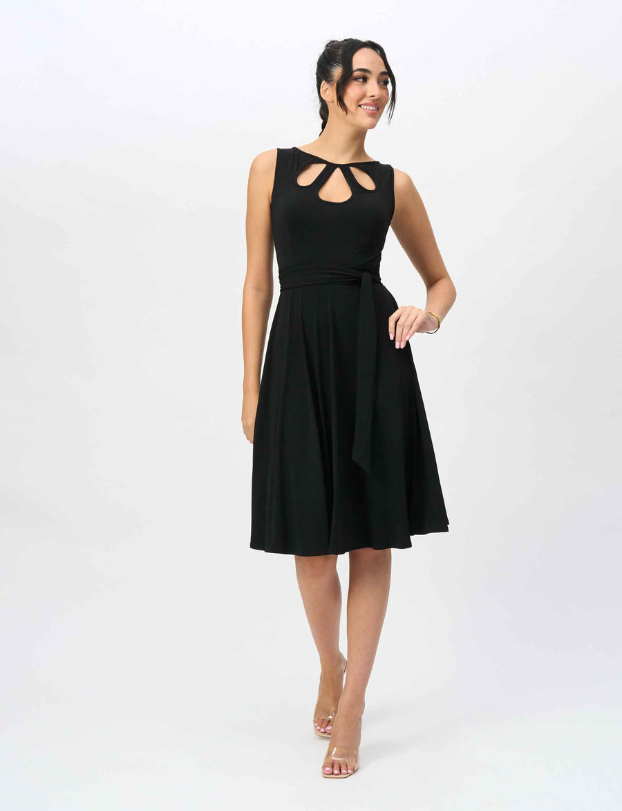 Pamela 'LBD' Black Cocktail Dress with Cutouts