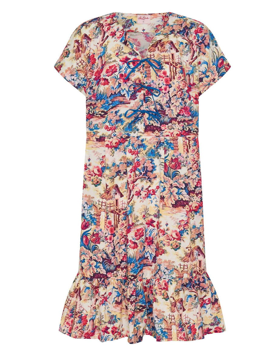 Harriette 'French Village' 100% Cotton Shift Dress