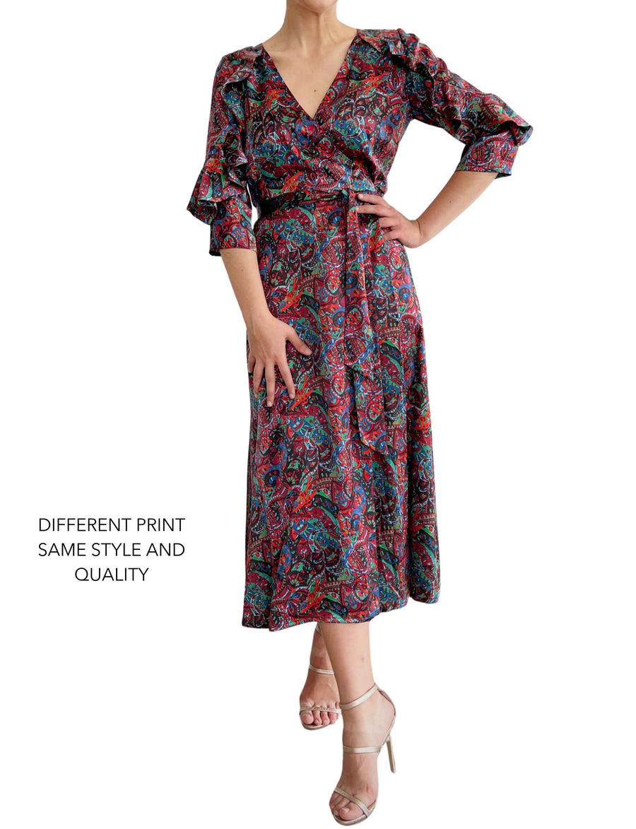 Fleur Wild Thing Limited Edition Silk Wrap Dress *Only 2 left