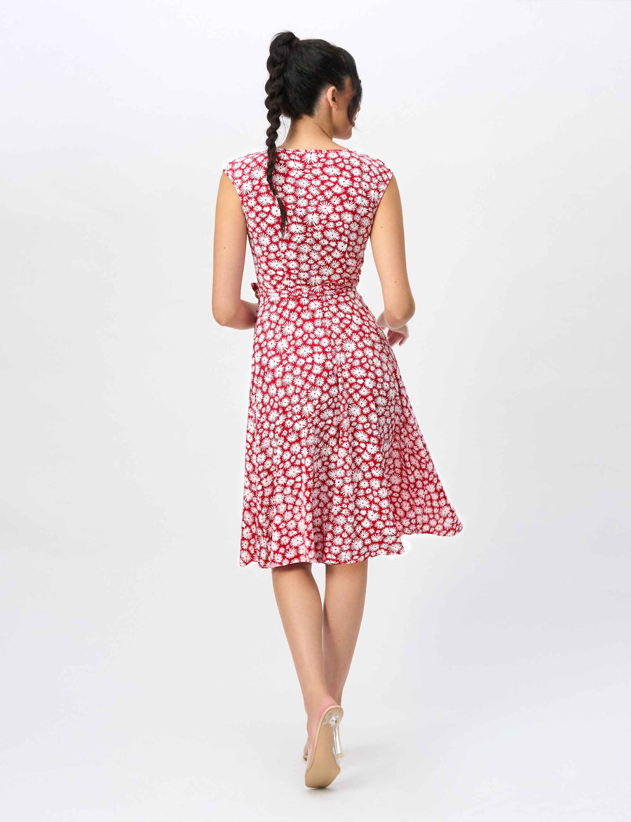 NEW Jessica 'Daisy Days Red' True Wrap Dress