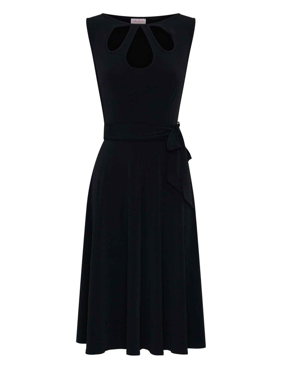 Pamela 'LBD' Black Cocktail Dress with Cutouts