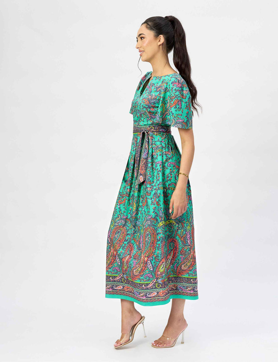 Tarja 'Jaipur Dreams' Fit and Flare Midi Dress