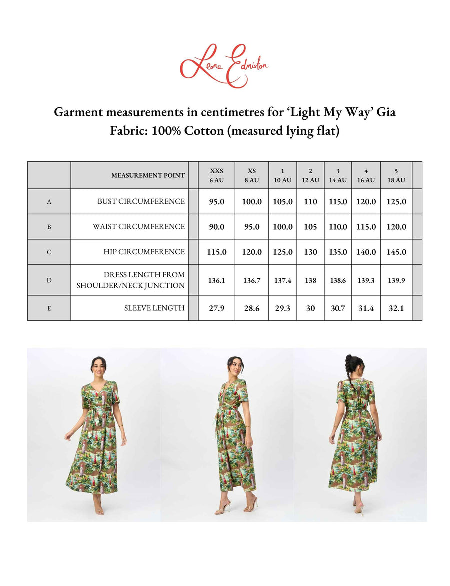 Gia 'Light My Way' 100% Cotton A-line Dress