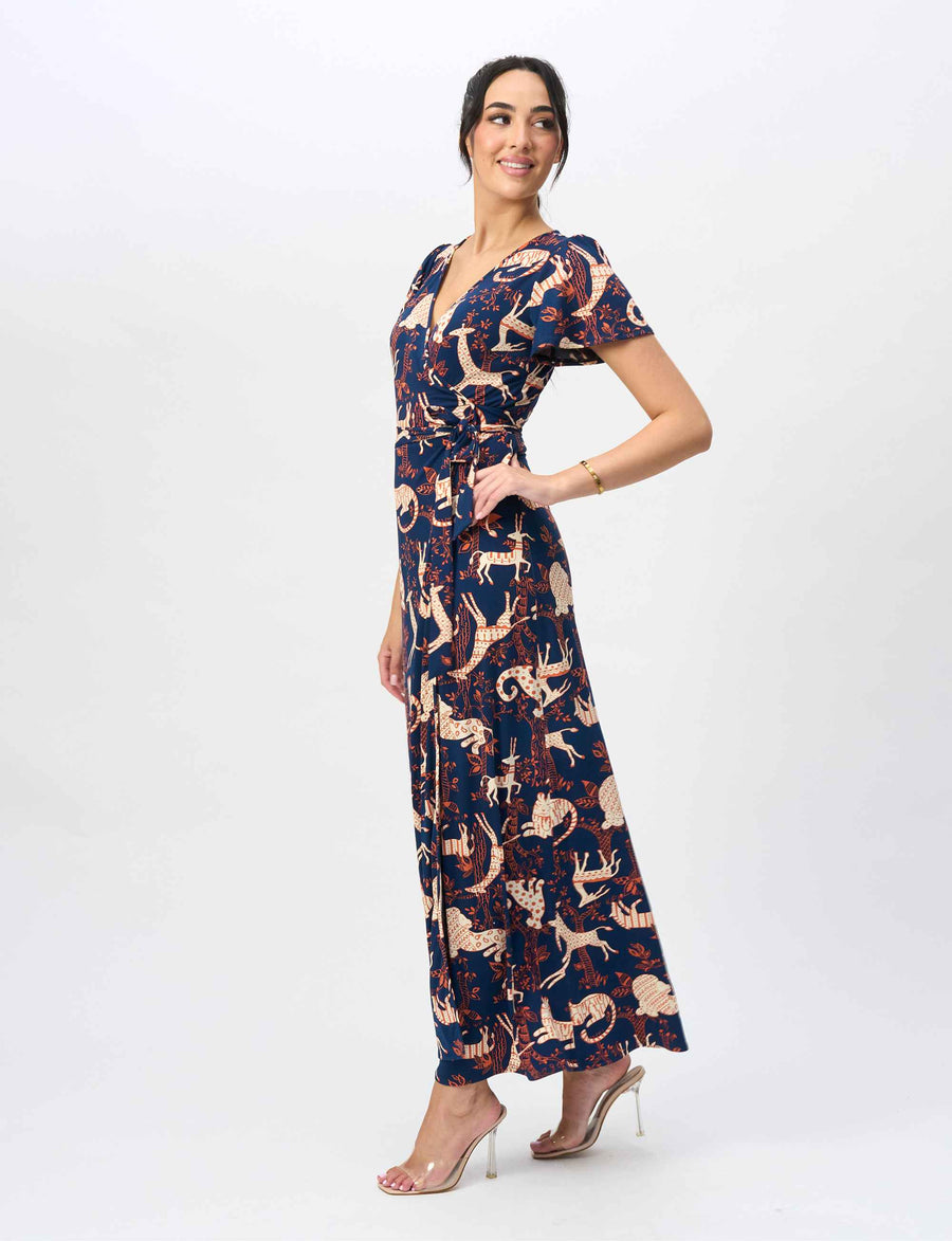 Livia 'Animal Party' True Wrap Dress