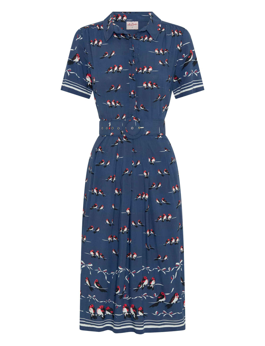 Collette 'Red Robins' Shirtdress