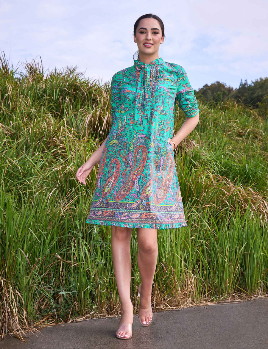 Ursula 'Jaipur Dreams' A-line Shift Dress