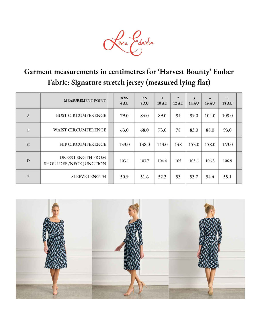 ORIGINAL SAMPLE  Ember 'Harvest Bounty Black' Fit and Flare Dress FINAL SALE