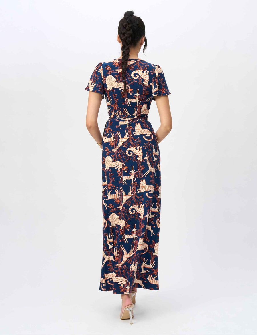 Livia 'Animal Party' True Wrap Dress