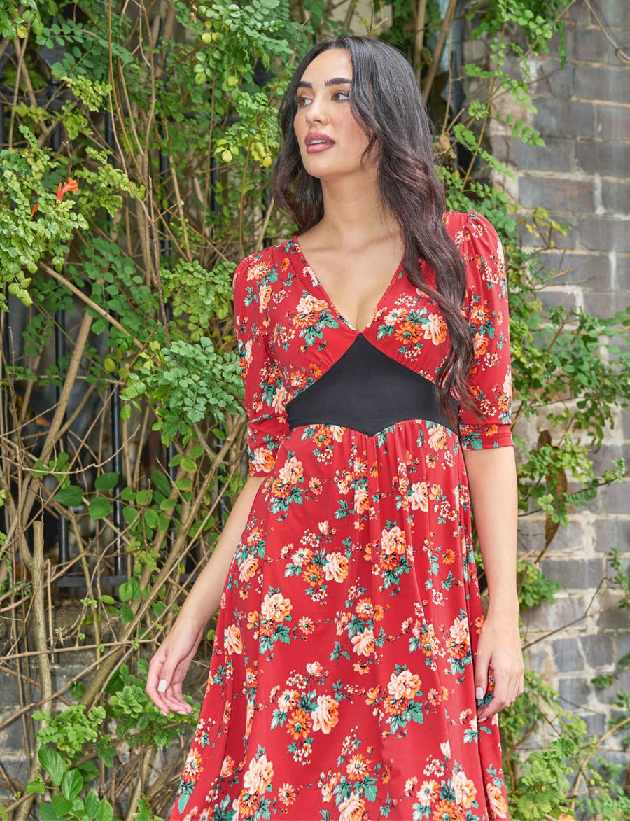 Tyra 'Rambling Roses' Fit and Flare Dress NEW ARRIVAL