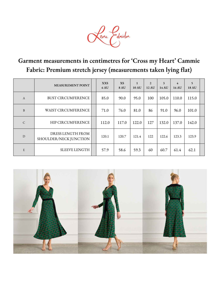 Cammie 'Cross My Heart' True Wrap Midi Dress