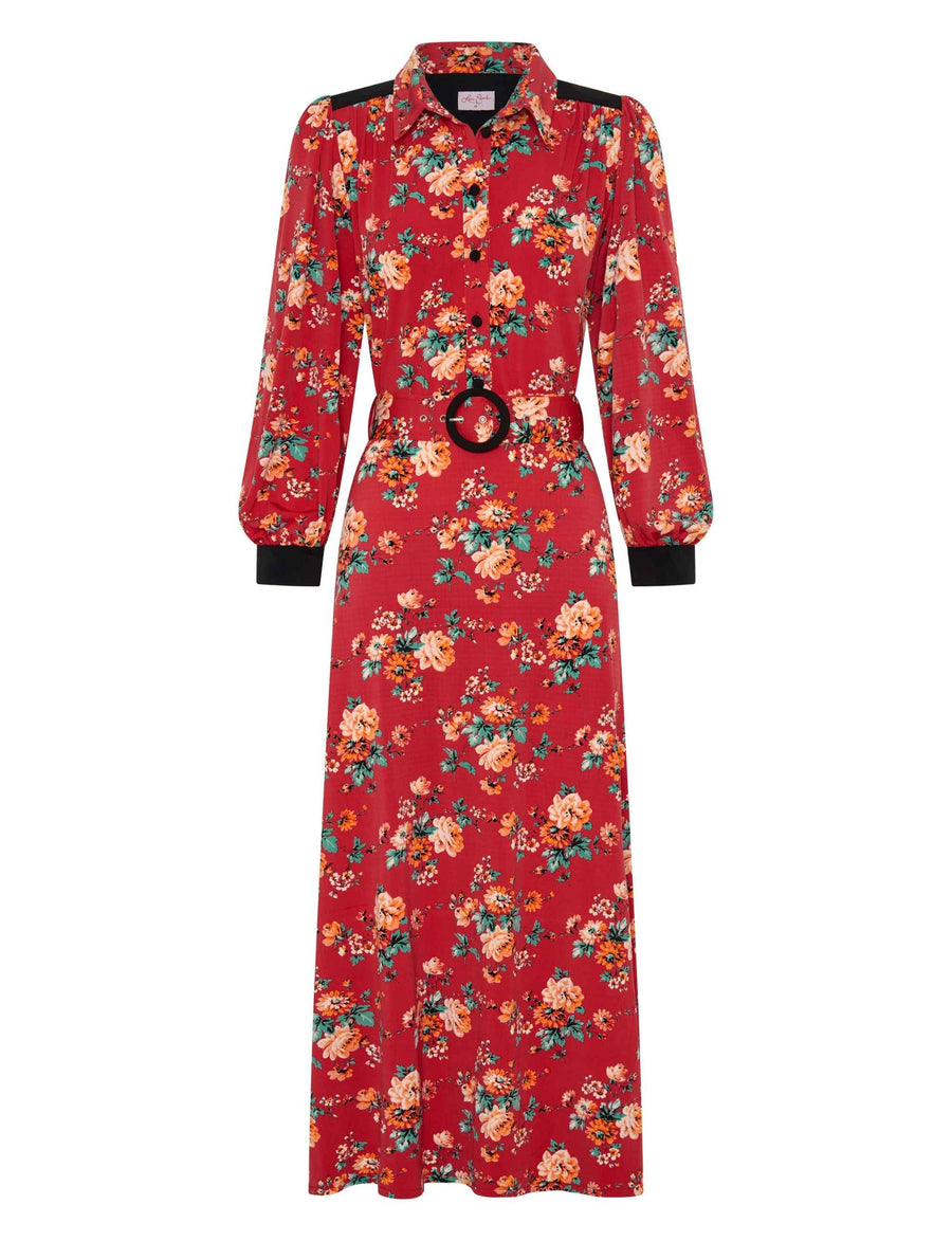 Sutton 'Rambling Roses' Shirtmaker Dress with Belt NEW ARRIVAL