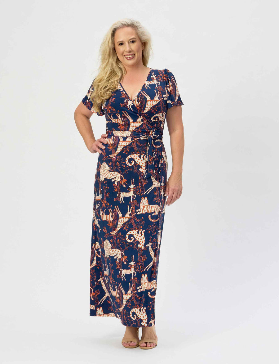 Livia 'Animal Party' True Wrap Dress