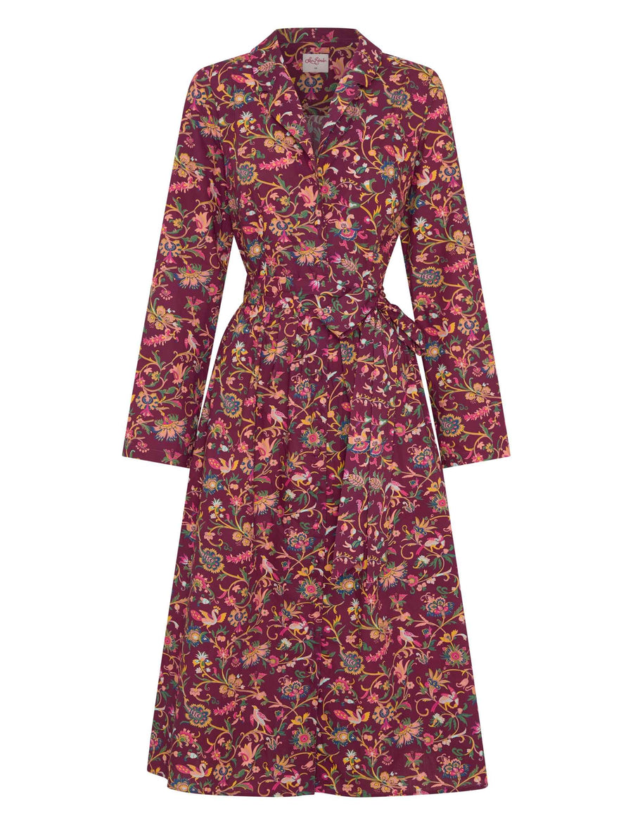 Joan  'Madras Chintz' Cotton Shirtdress