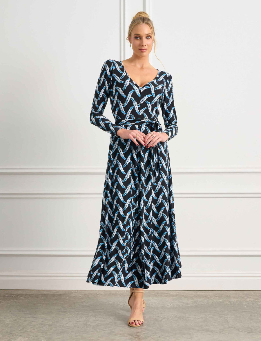 Cose 'Harvest Bounty Black' Maxi-line Dress