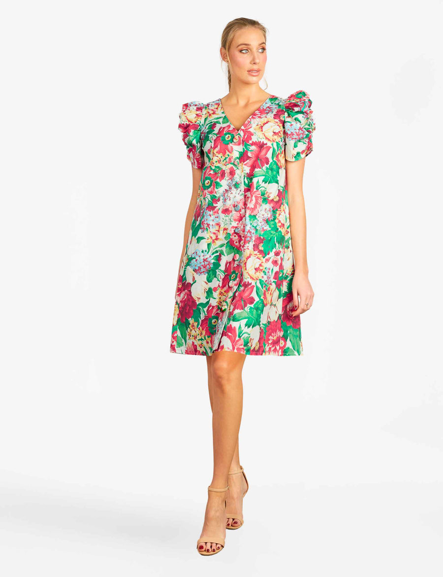 Oakley 'Open Garden' A-Line Shift Shirtdress