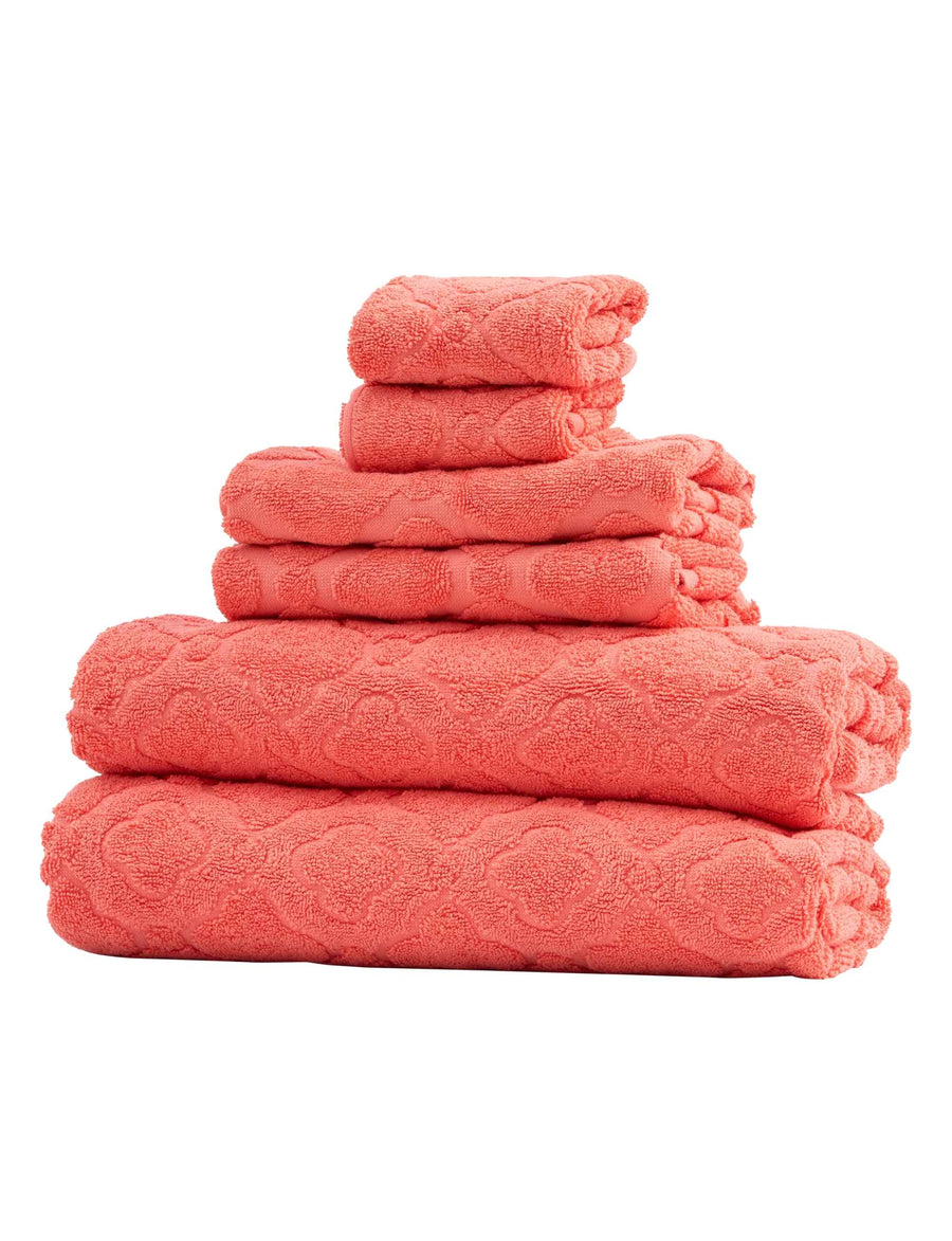 Eight Piece Cotton Towel Bundle - Watermelon