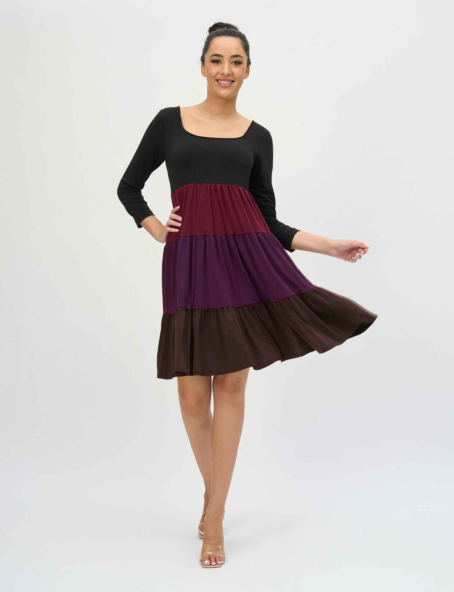 Ethel 'Luxe Layers' Tiered Shift Dress NEW ARRIVAL