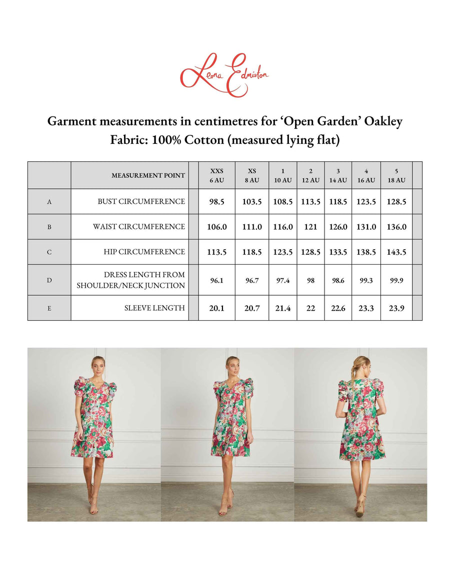 (Pre-Sale) Oakley 'Open Garden' A-Line Shift Shirtdress