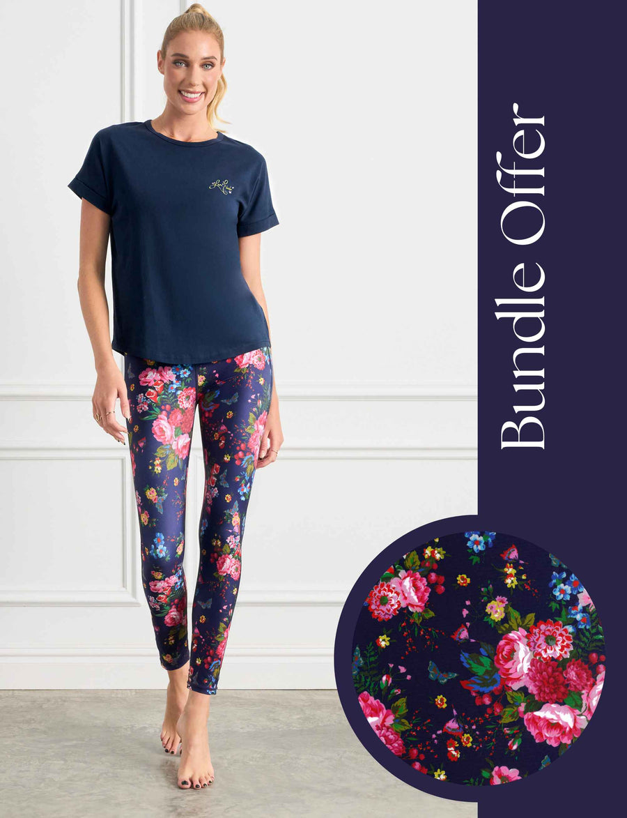 Butterfly Run Leggings and Signature T-Shirt Bundle