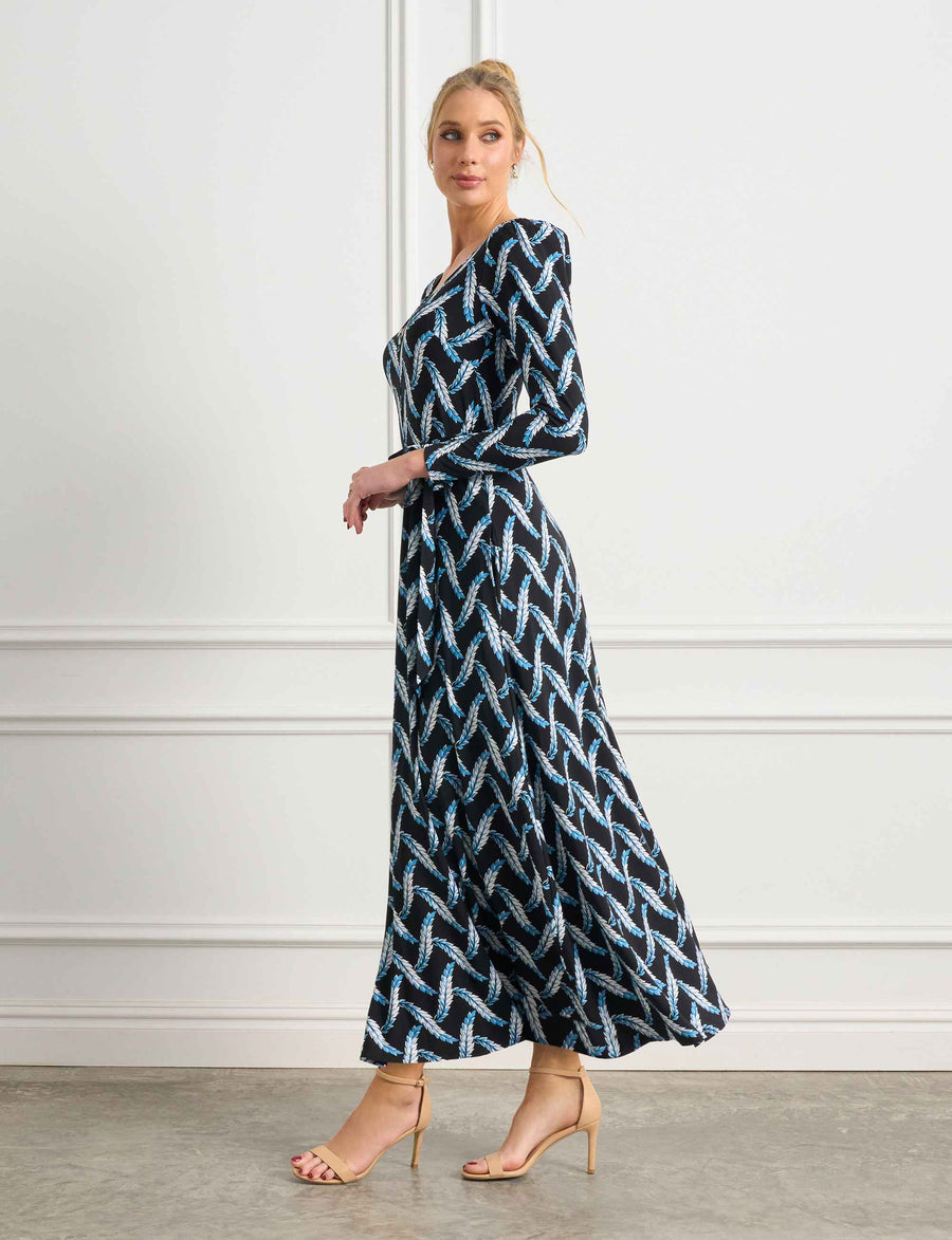 Cose 'Harvest Bounty Black' Maxi-line Dress