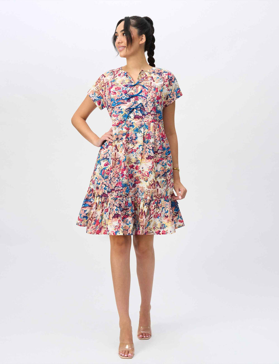 Harriette 'French Village' 100% Cotton Shift Dress