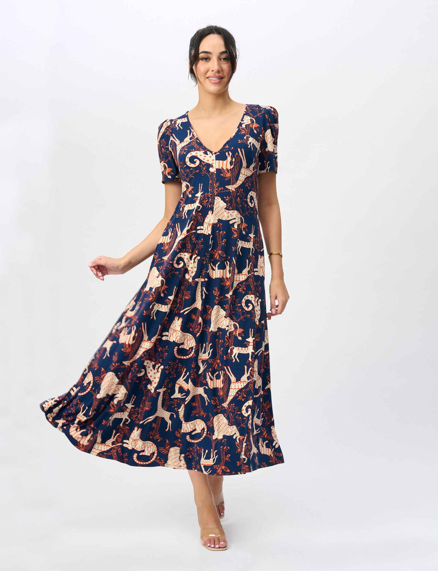 Morgan 'Animal Party' Max-line Dress