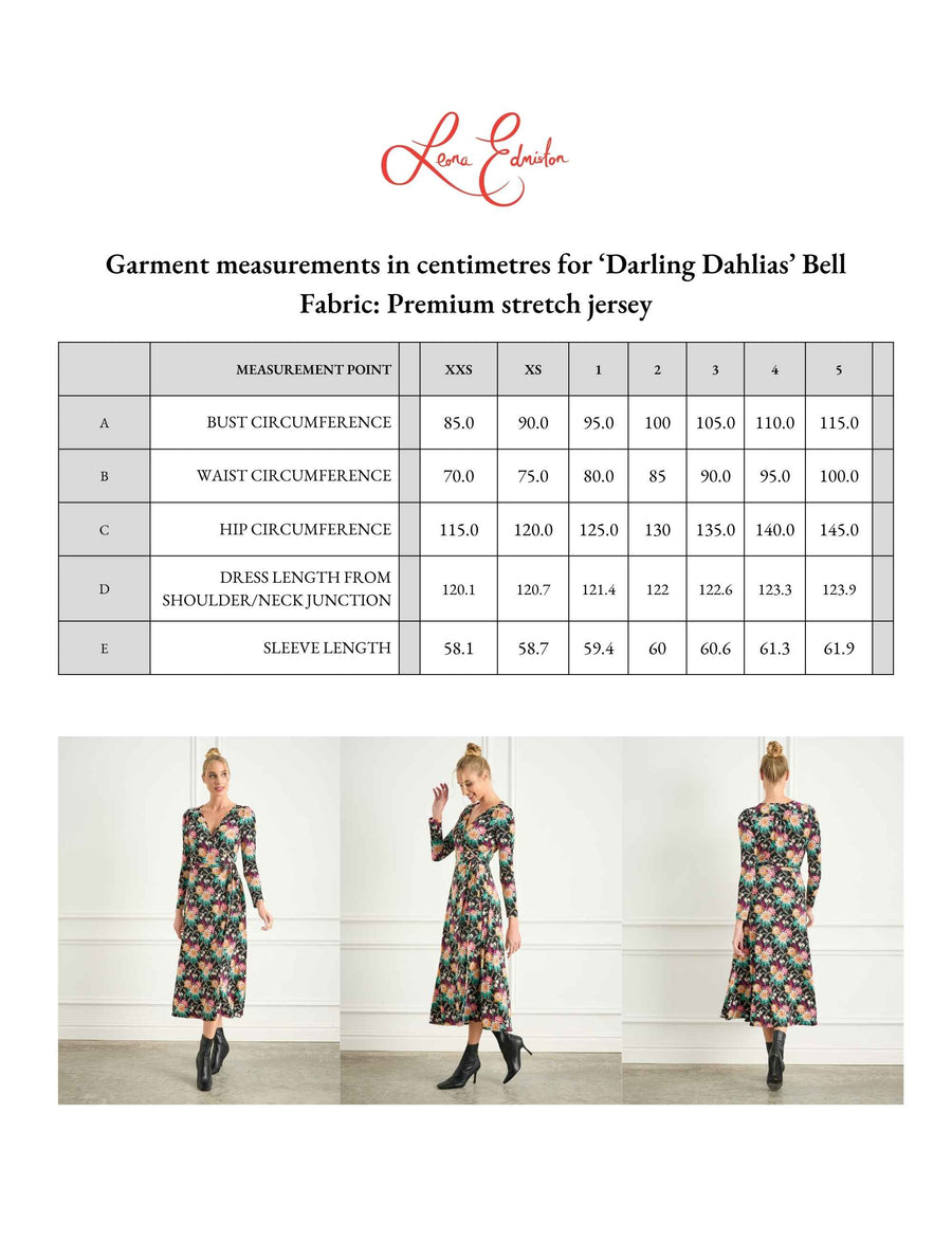 Bell 'Darling Dahlias' True Wrap Midi Dress