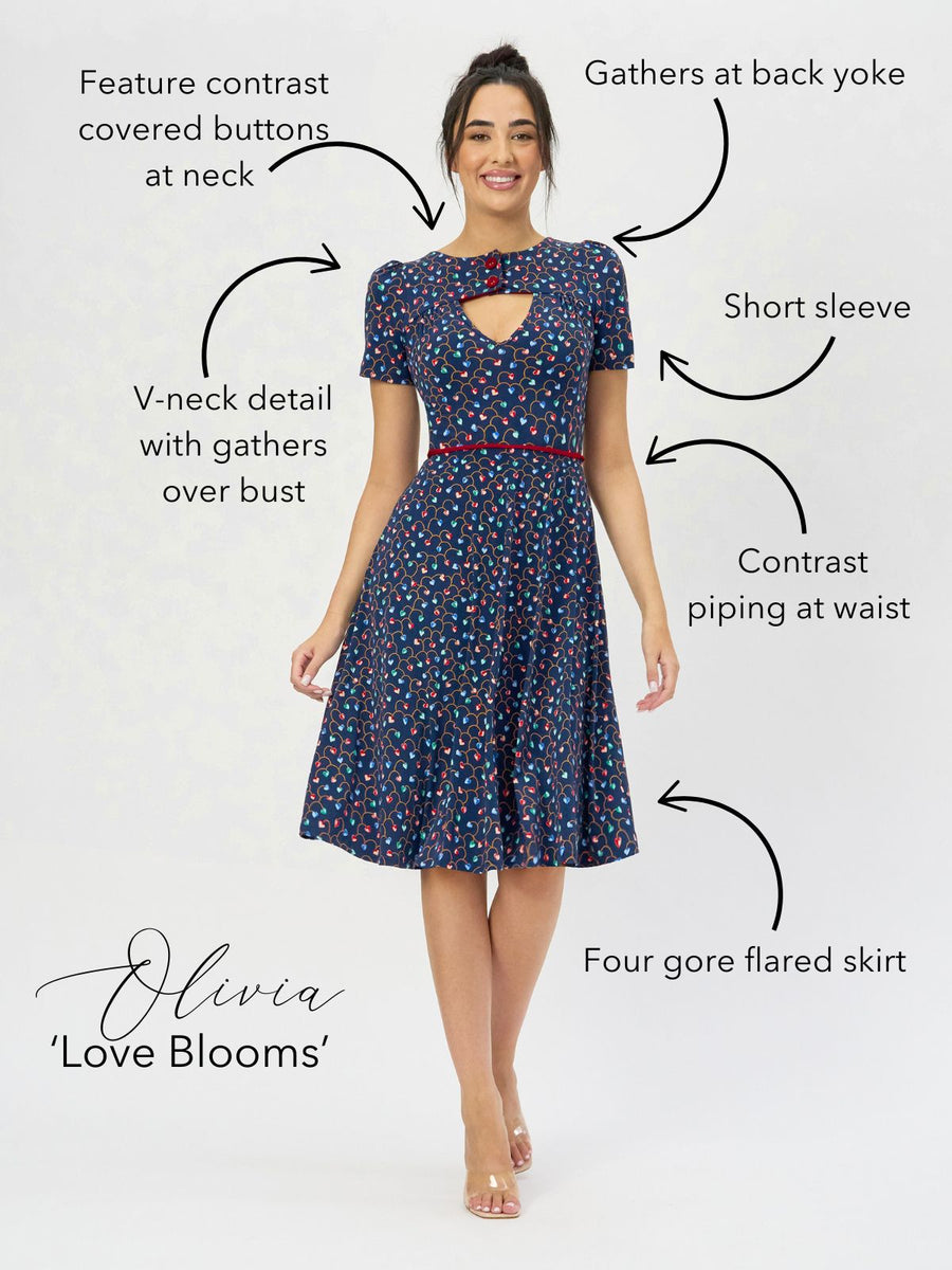 Olivia 'Love Blooms' Fit and Flare Dress NEW ARRIVAL