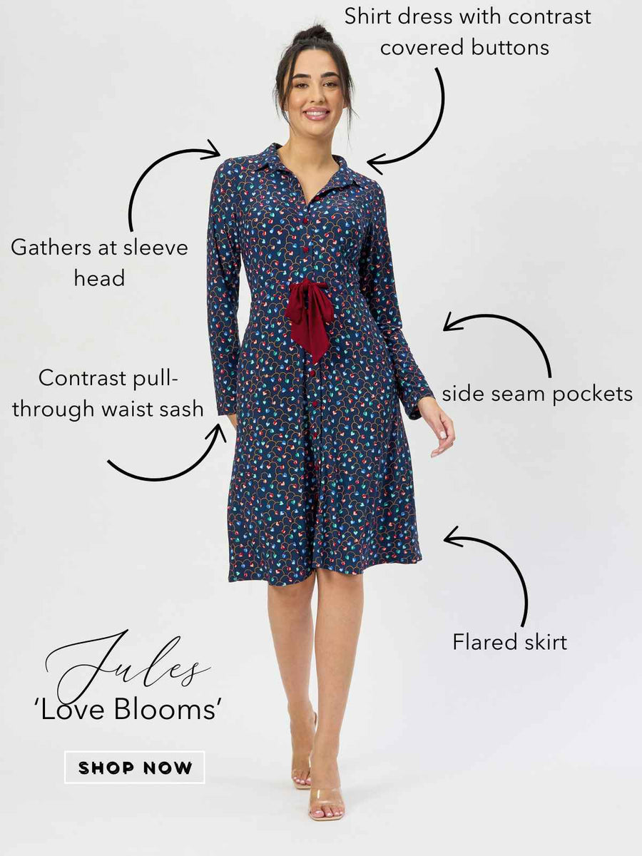 Jules 'Love Blooms' Shirtdress NEW ARRIVAL