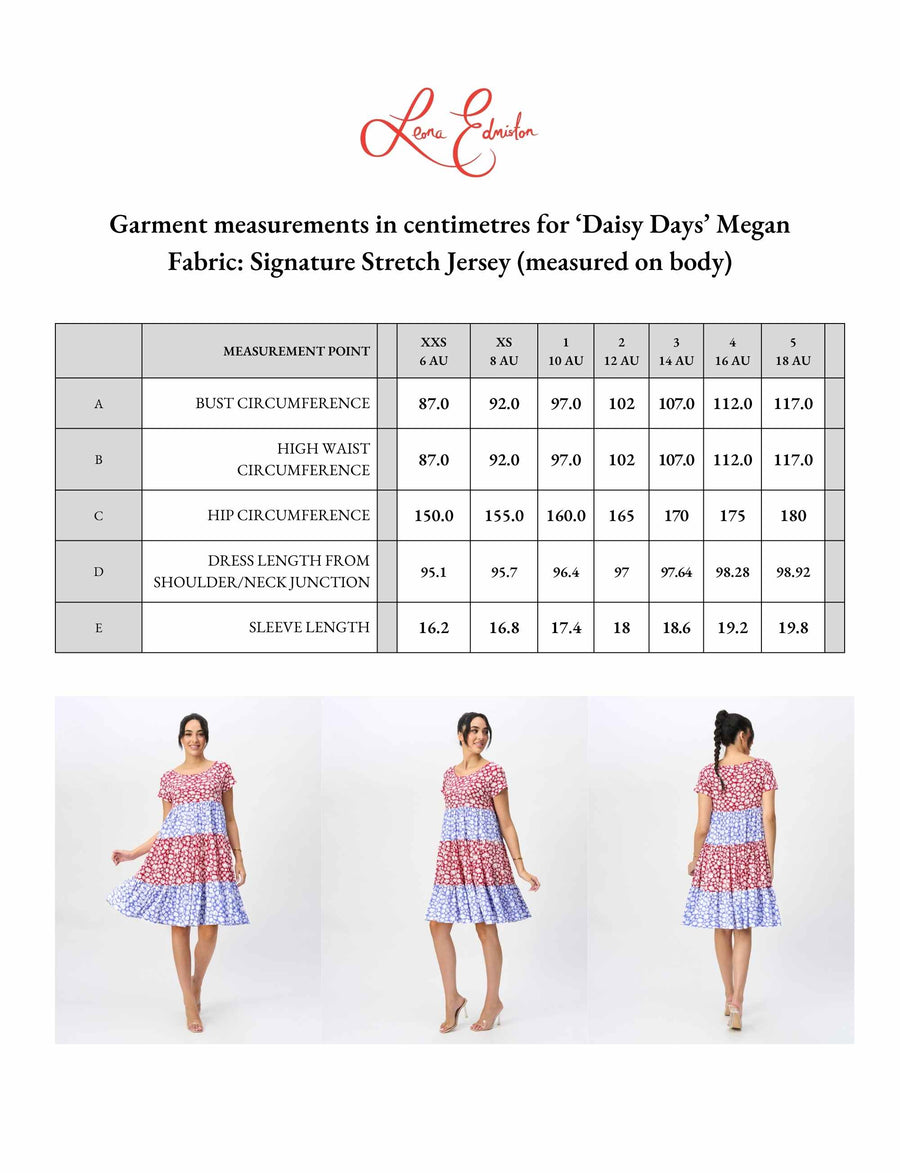 Megan 'Daisy Days' Tiered Shift Dress