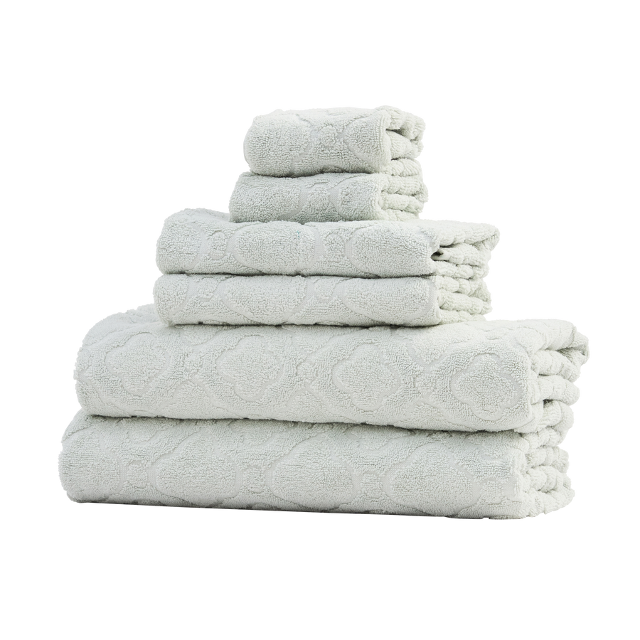 Eight Piece Cotton Towel Bundle - Aqua