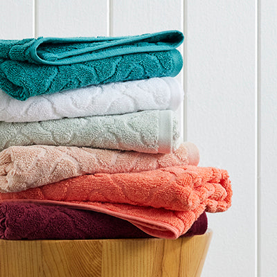 Eight Piece Cotton Towel Bundle - Aqua