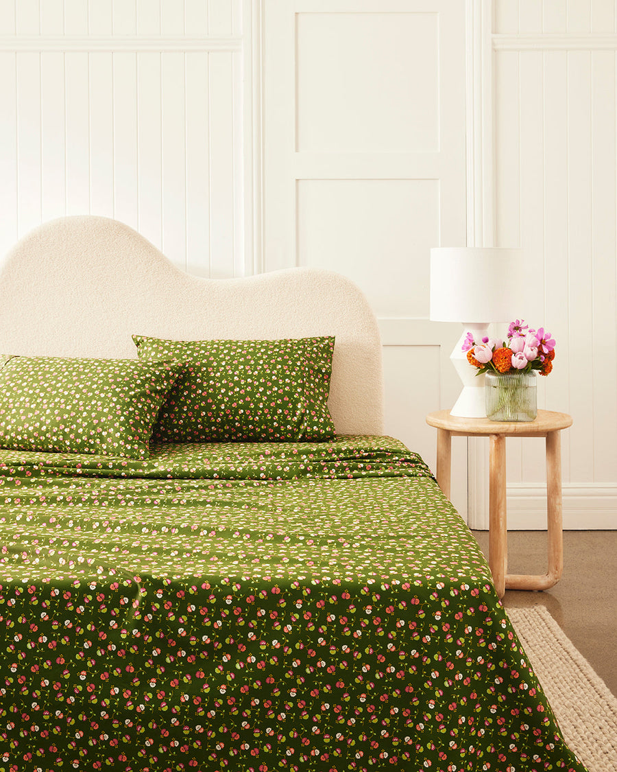 Dotty Delight 400TC Organic Cotton Sateen Sheet Set - Dotty Delight