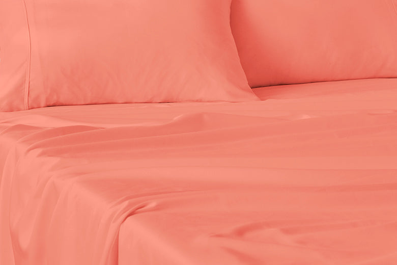 400TC Organic Cotton Sateen Sheet Set - Watermelon