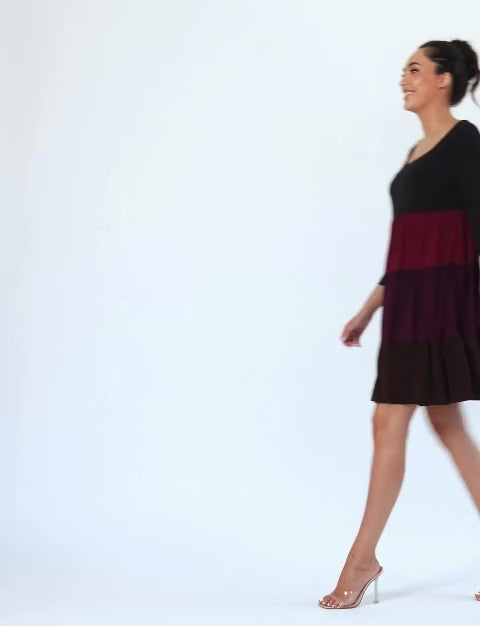 Ethel 'Luxe Layers' Tiered Shift Dress NEW ARRIVAL